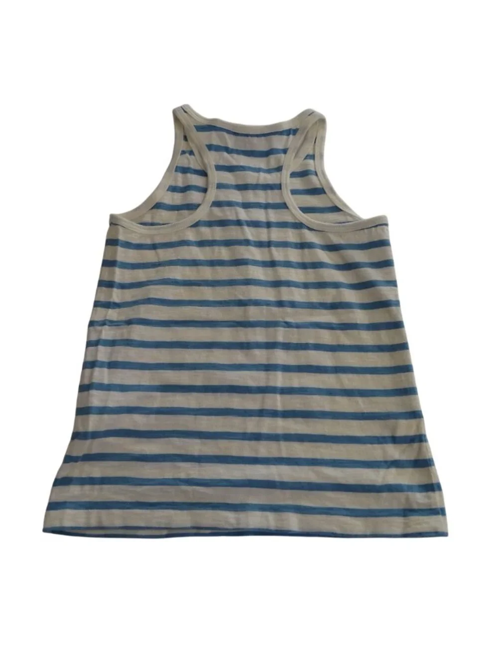 Ralph Lauren Striped Tank Top Girls Size 4 4T Blue Cream Cotton Nautical Summer